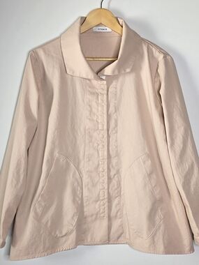 Vitamin Blush Pink Lightweight blazer Jacket Made in the USA Size Medium